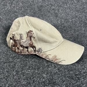 DRI DUCK Wildlife Series Cap Mustang Running Horses - Cowboy Ranch Baseball Hat